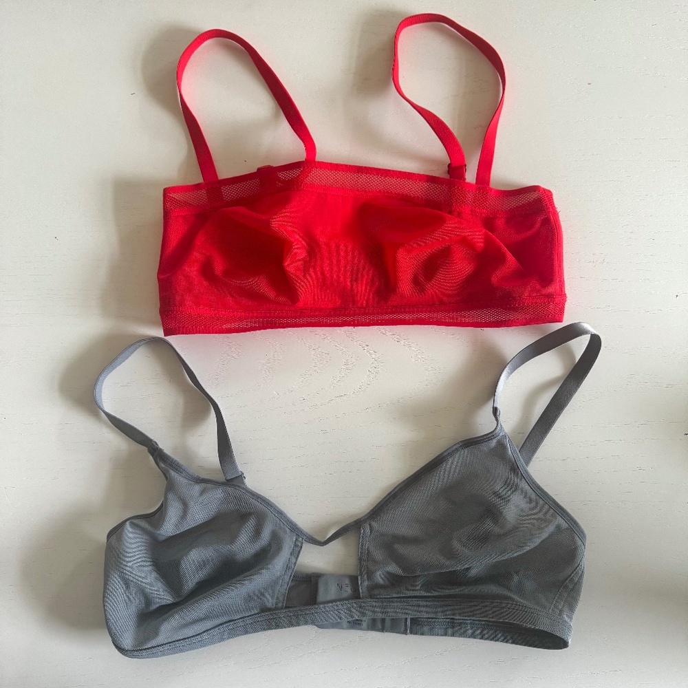 Negative brand NWOT mesh bra bundle size 2